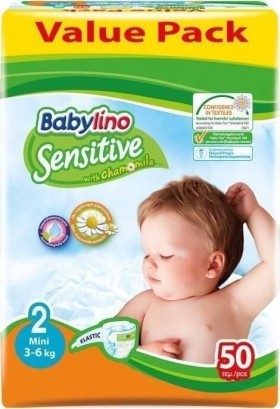 Babylino Sensitive Value Pack No2 (3-6Kg) 50τεμ