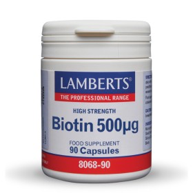 Lamberts Biotin 500μg Βιοτίνη 90 Κάψουλες 8068-90