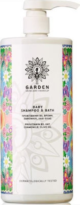 Garden Baby Shampoo & Bath Βρεφικό Σαμπουάν & Αφρόλουτρο, 1Lt