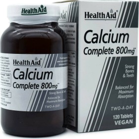 HEALTH AID Calcium complete balanced, Συμπλήρωμα Διατροφής Ασβεστίου για Δυνατά Οστά και Δόντια, 120 ταμπλέτες