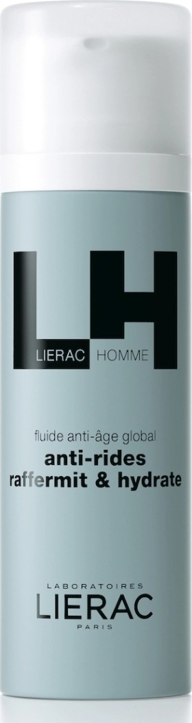 LIERAC Homme Anti-Rides Raffermit & Hydrate Global Ανδρική Λεπτόρρευστη Κρέμα με Ολοκληρωμένη Αντιγηραντική Δράση, 50ml