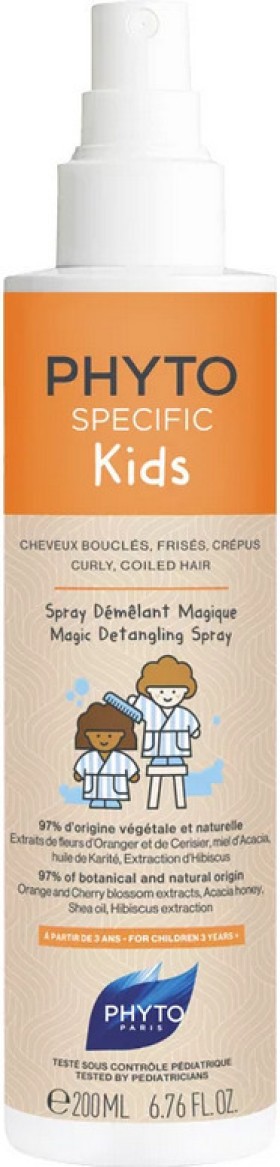 PHYTO Specific Kids, Μαγικό Παιδικό Σπρέι που Ξεμπλέκει τα Μαλλιά Σπαστά, Σγουρά, με Μπούκλες Μαλλιά 200ml