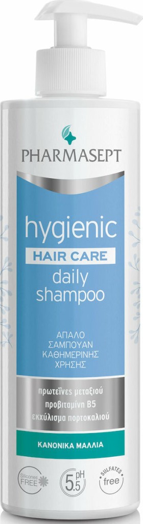 PHARMASEPT Hygienic Hair Care Daily Shampoo, Απαλό Σαμπουάν Καθημερινής Χρήσης για Κανονικά Μαλλιά 500ml