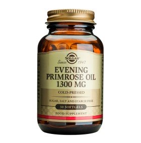 Solgar Evening Primrose Oil 1300mg Συμπλήρωμα Διατροφής Ιδανικό για Γυναίκες για Αντιμετώπιση των Συμπτωμάτων κατά τις Περιόδους της Έμμηνου Ρύσης & της Εμμηνόπαυσης, 30softgels