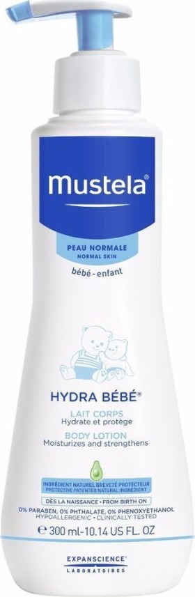 MUSTELA Bebe  Κρέμα Ενυδάτωσης Σώματος Hydra Lait Corps, 300ml