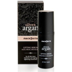 Macrovita Olive & Argan Lifting Serum Ανορθωτικός Ορός Για Πρόσωπο, Λαιμό & Ντεκολτέ, 30ml