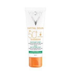 Vichy Capital Soleil Matifiant 3 in 1 SPF50+ Αντηλιακή Κρέμα Προσώπου Κατά της Λιπαρότητας, 50ml