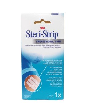 3M Steri Strip Αυτοκόλλητες Ταινίες Συγκράτησης Δέρματος 12mm x 10cm (1547IP-1), 1x6strips