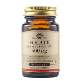 Solgar Folate 400mg Συμπλήρωμα Διατροφής, 50 Ταμπλέτες