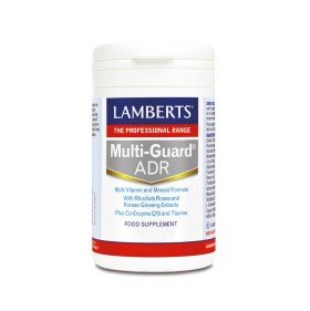 Lamberts Multi Guard ADR Πολυφόρμουλα Ενέργειας & Τόνωσης με Rhodiola ,Korean Ginseng ,Q10 & Ταυρίνη ,60tabs 8443-60