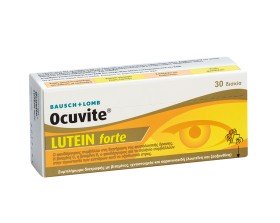 Bausch and Lomb Ocuvite Lutein Forte Συμπλήρωμα Διατροφής για την Καλή Υγεία των Ματιών, 30τεμ