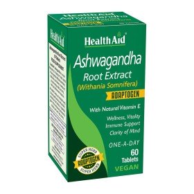 Health Aid Ashwagandha Root Extract, Για Ηρεμία, Ενέργεια & Υποστήριξη Του Ανοσοποιητικού, 60tabs