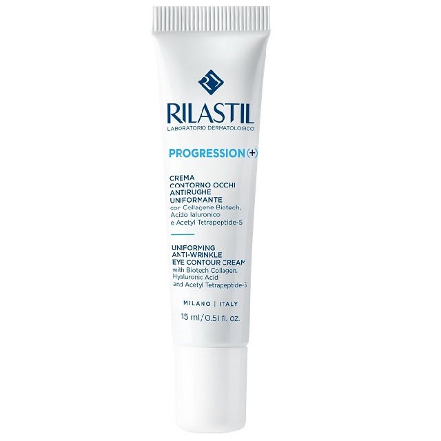 Rilastil Progression (+) Uniforming Anti-Wrinkle Eye Contour Cream Αντιρυτιδική Κρέμα Ματιών, 15ml