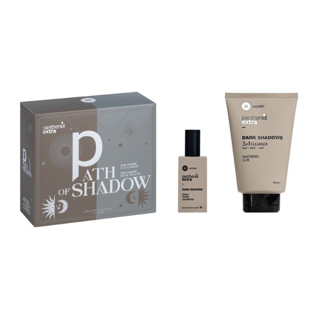Panthenol Extra Path of Shadow Πακέτο Dark Shadows Cleanser 3in1 200ml & Eau De Toilette 50ml
