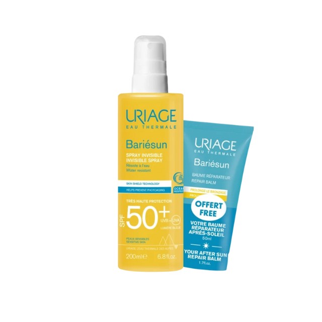 Uriage Πακέτο Bariesun Αντηλιακό Spray SPF50+ 200ml & Δώρο After Sun Repair Balm 50ml
