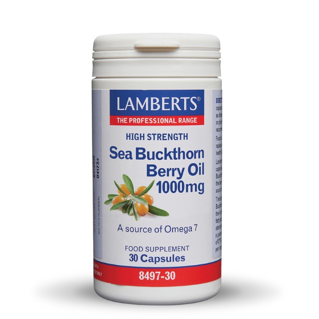 Lamberts Sea Buckthorn Berry Oil 1000mg Ιπποφαές 30 Κάψουλες 8497-30