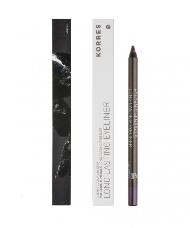 KORRES Volcanic Minerals Long Lasting Eyeliner No. 04 Purple / Μωβ, 1.2 gr
