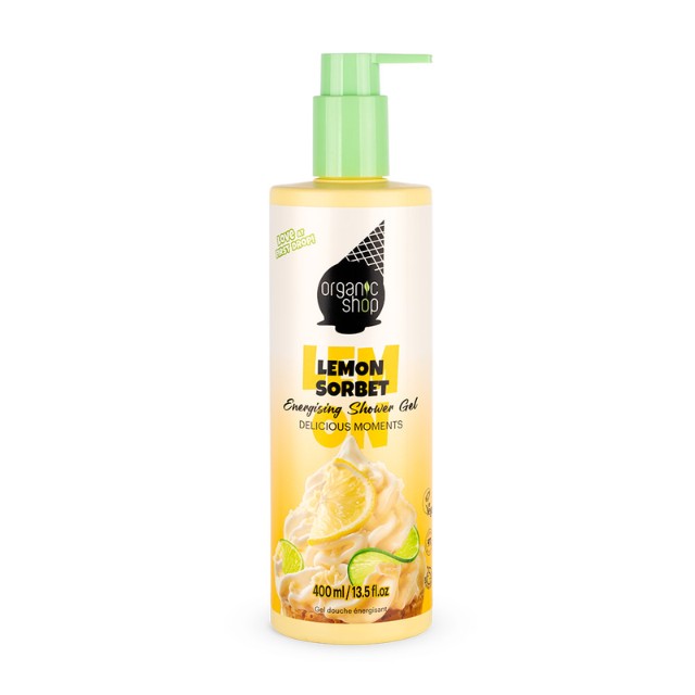 Natura Siberica Organic Shop Ice Cream Energising Shower Gel Lemon Sorbet Αφρόλουτρο 400ml