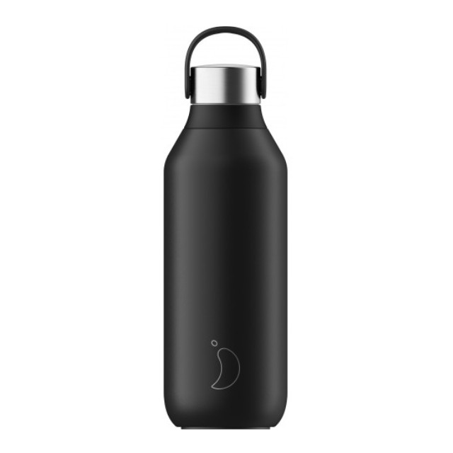 Chillys Μπουκάλι Θερμός Ανοξείδωτο Μαύρο Abyss Black 500ml