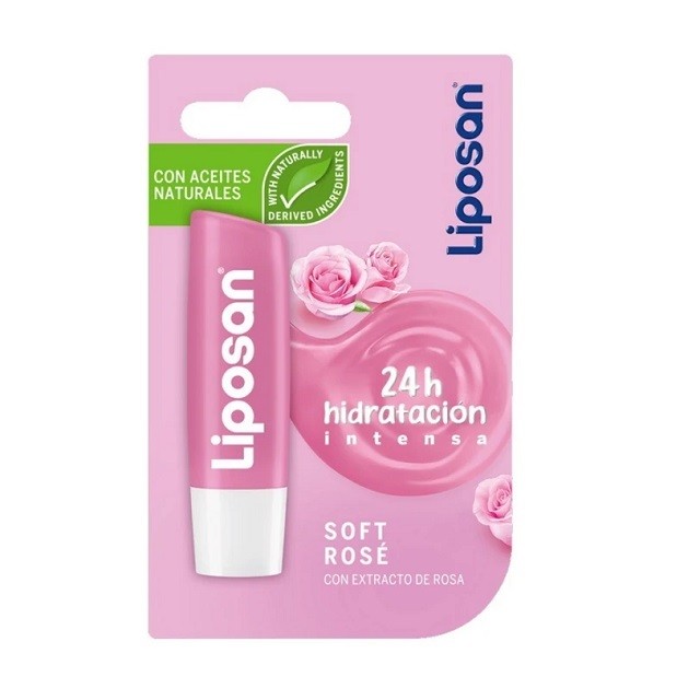 Liposan Lip Balm Soft Rose Blister Με Άρωμα Εκχύλισμα Τριαντάφυλλου, 4.8gr
