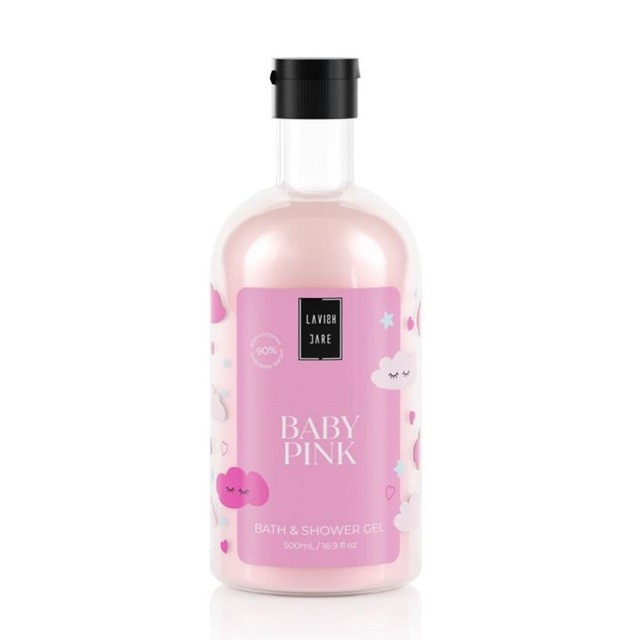 Lavish Care Bath & Shower Gel Baby Pink Αφρόλουτρο Σώματος Με Άρωμα Baby Powder, 500ml