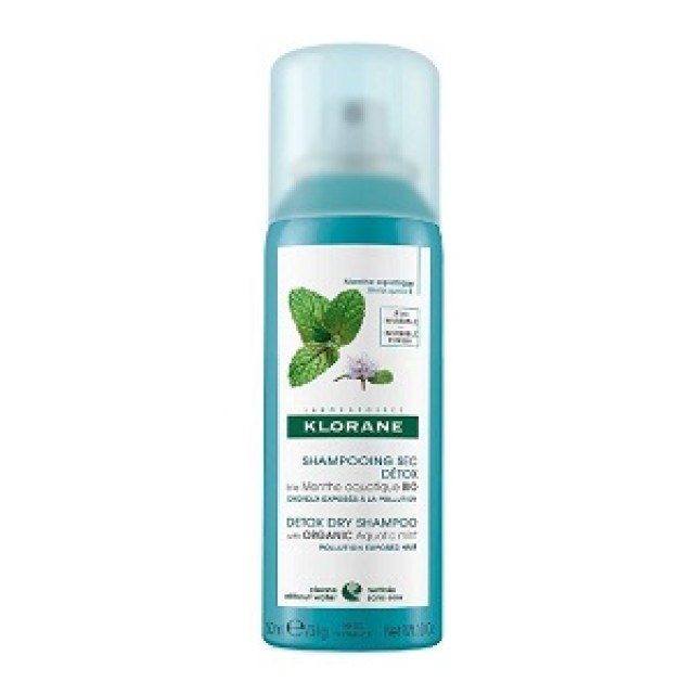 KLORANE Aquatic Mint Dry Shampoo, Ξηρό Σαμπουάν με Υδάτινη Μέντα για Κάθε Τύπο Μαλλιών, 50ml