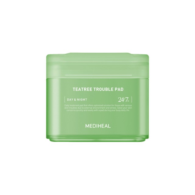 Mediheal Teatree Trouble Pad Εμποτισμένα Δισκία με Τεϊόδεντρο 100τμχ