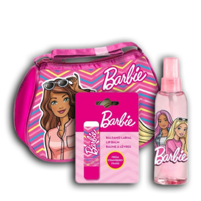 Lorenay Barbie Πακέτο Παιδικό Τσαντάκι Παιδικό Άρωμα 100ml & Lip Balm 4g
