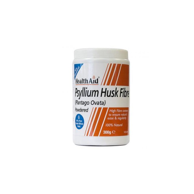 HEALTH AID Psyllium Husk Powder Φυτικές Ίνες για Δυσκοιλιότητα, 300gr
