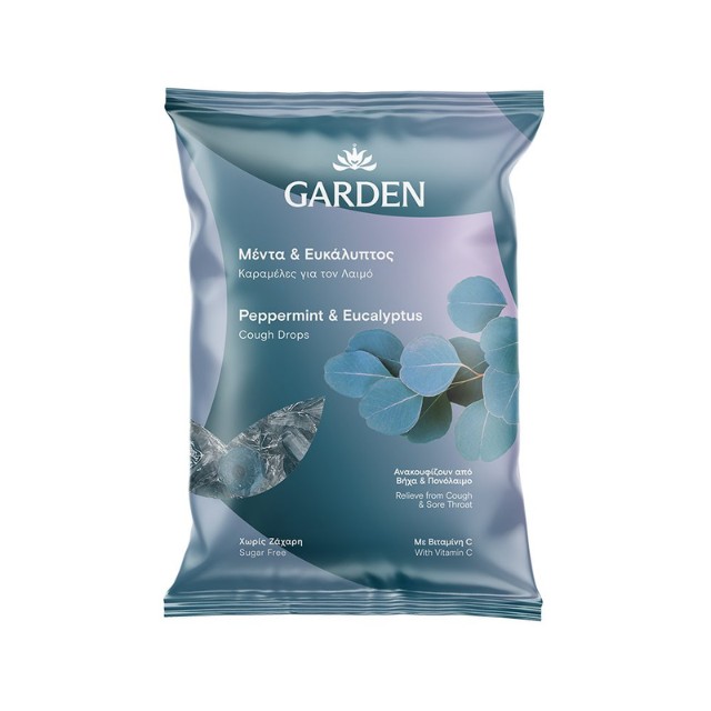 Garden Καραμέλες για το Λαιμό Μέντα & Ευκάλυπτος 60gr