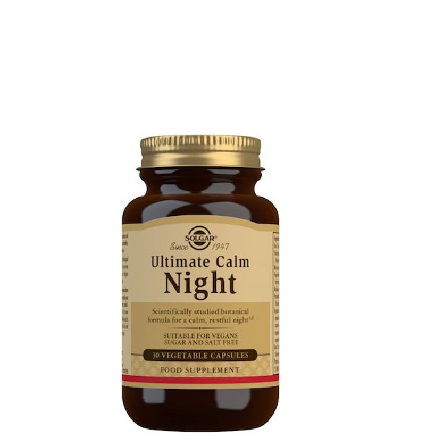 SOLGAR Ultimate Calm Night Συμπλήρωμα Διατροφής για Ήρεμο Ύπνο,  30 ταμπλέτες
