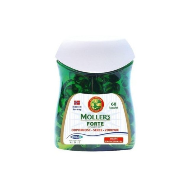 Mollers Forte Μαλακές Κάψουλες Μουρουνέλαιο Mollers, 60Κάψουλες
