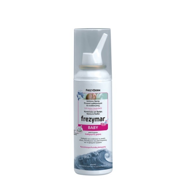 Frezyderm Frezymar Baby Ισότονο Spray Ρινικού Καθαρισμού & Ενυδατωσης, από 6 μηνών 100ml