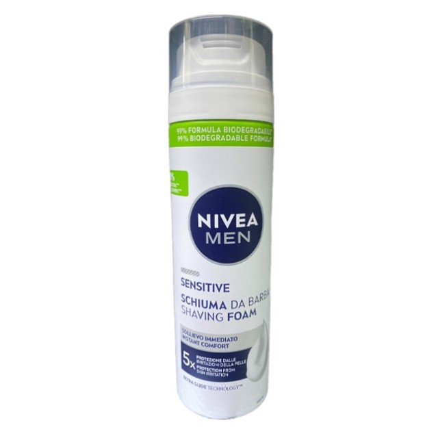 Nivea Men Sensitive Shaving Foam Αφρός Ξυρίσματος 200ml