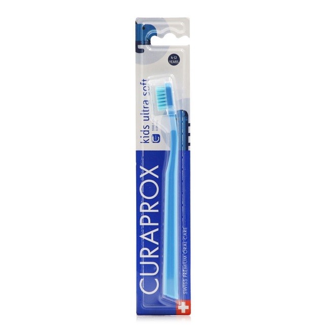 Curaprox Kids Οδοντόβουρτσα Ultra Soft Μπλε Για 4-12 χρονών 1Τμχ