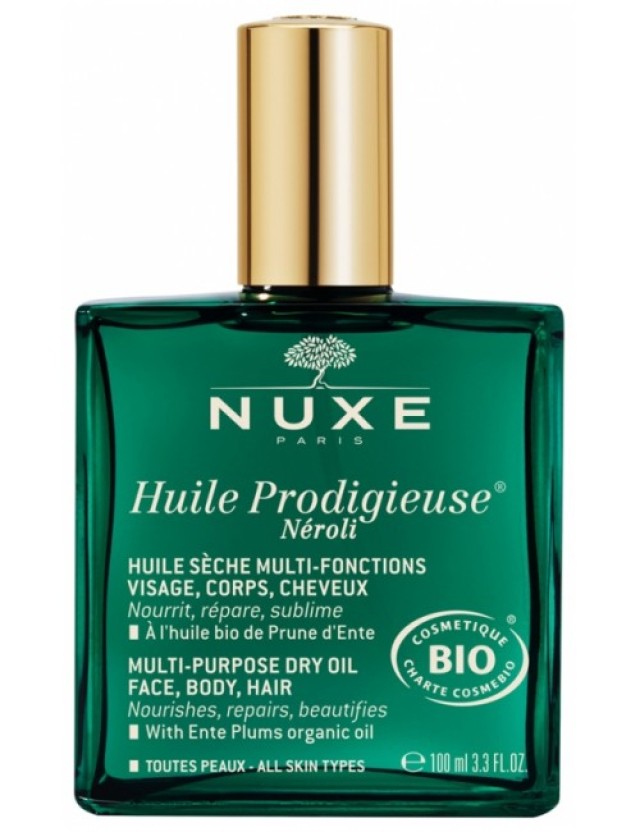 Nuxe Huile Prodigieuse Neroli Oil Ενυδατικό Ξηρό Λάδι Για Μαλλιά, Πρόσωπο & Σώμα, 100ml