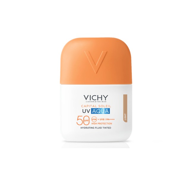 Vichy Capital Soleil UV Aqua Hydrating Fluid SPF50 Tinted Light Αντηλιακό Προσώπου με Χρώμα 50ml