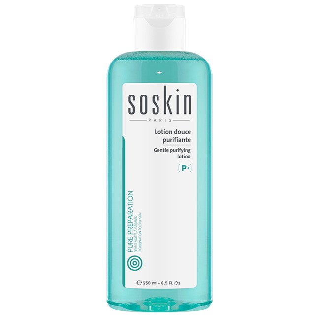 SOSKIN P+ Λοσιόν Βαθύ Καθαρισμού Για Μικτό Εως Λιπαρό Δέρμα Gentle Purifying Lotion, 250ml
