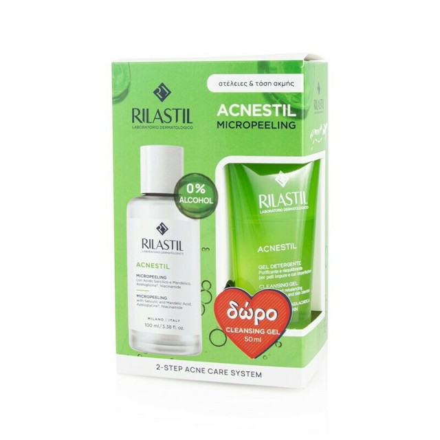RILASTIL Acnestil Promo Micropeeling Απολεπιστική Λοσιόν 100 ml + Δώρο Cleansing Gel Καθαριστικό Προσώπου 50ml