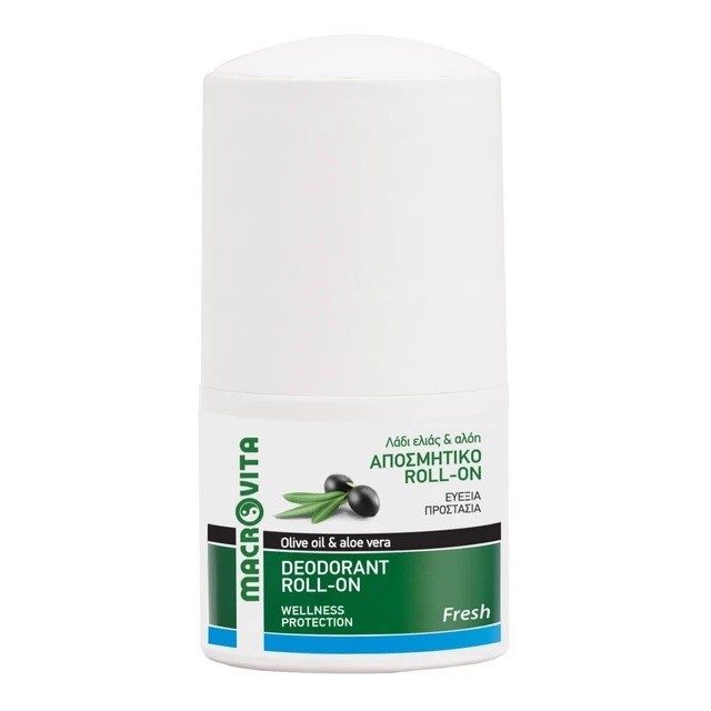 Macrovita Αποσμητικό Roll-On Fresh Olive Oil & Aloe Vera, 50ml