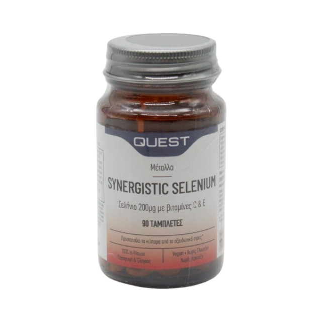 QUEST Synergistic Selenium 200μg With Vitamins C & E, Σελήνιο 90Tabs