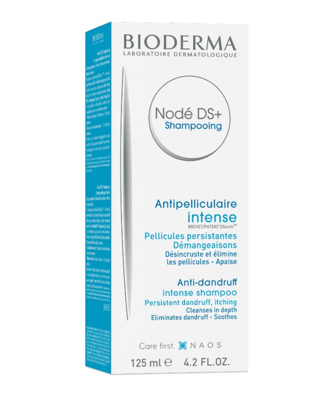 BIODERMA Node DS+ Shampooing Σαμπουάν κατά της Επίμονης Πιτυρίδας & το Ξηρό Τριχωτό της Κεφαλής, 125 ml