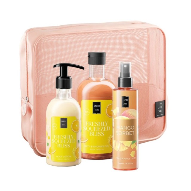 Lavish Care Fleshly Squeezed Bliss Body Care Πακέτο Περιποίησης Σώματος & Δώρο Νεσεσέρ 1τεμ