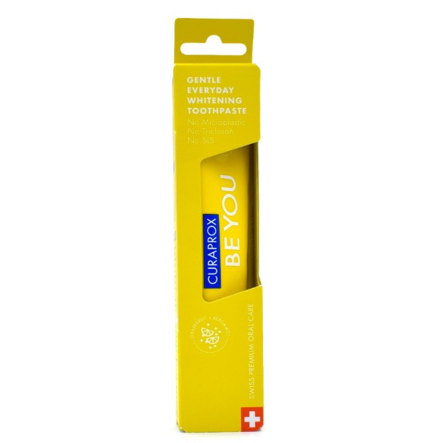Curaprox Be You Whitening Toothpaste Οδοντόκρεμα με Γεύση Γκρέιπφρουτ & Περγαμόντο 60ml