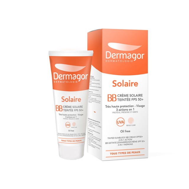 Dermagor BB Sun Cream Tinted SPF50+ Αντηλιακή Κρέμα Προσώπου με Χρώμα 40ml