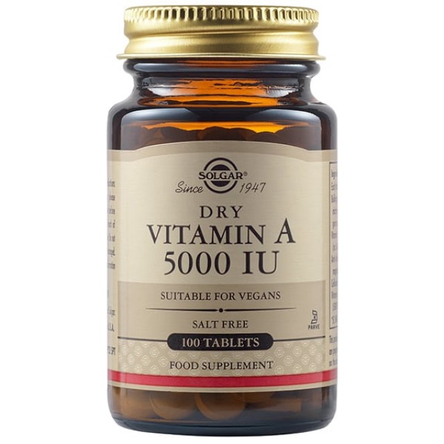 Solgar Vitamin A 5000IU,100 Tablets