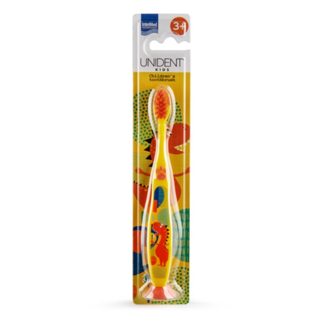 Unident Kids Children’s Toothbrush Yellow Παιδική Οδοντόβουρτσα 3+ 1τμχ