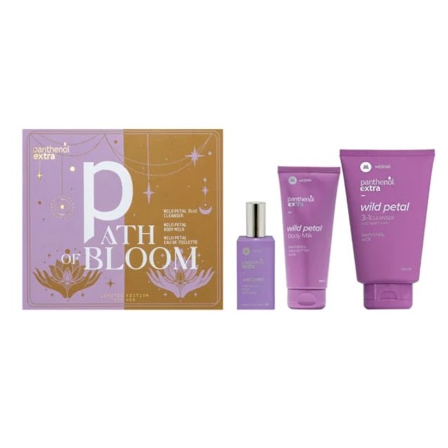 Panthenol Extra Πακέτο Path of Bloom Wild Petal Cleanser 3in1 200ml & Body Milk 100ml & Eau De Toilette 50ml