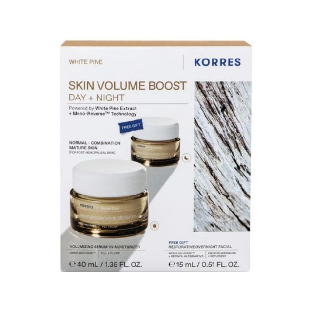 Korres Πακέτο White Pine Κρέμα Ημέρας 40ml & Δώρο White Pine Κρέμα Νύχτας 15ml