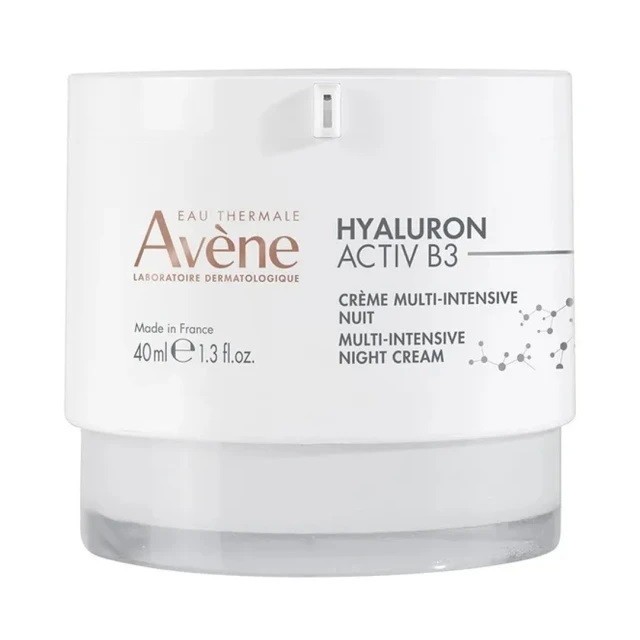 AVENE Hyaluron Activ B3 Κρέμα Προσώπου Νυκτός Με Υαλουρονικό Για Ενυδάτωση & Αντιγήρανση, 40ml